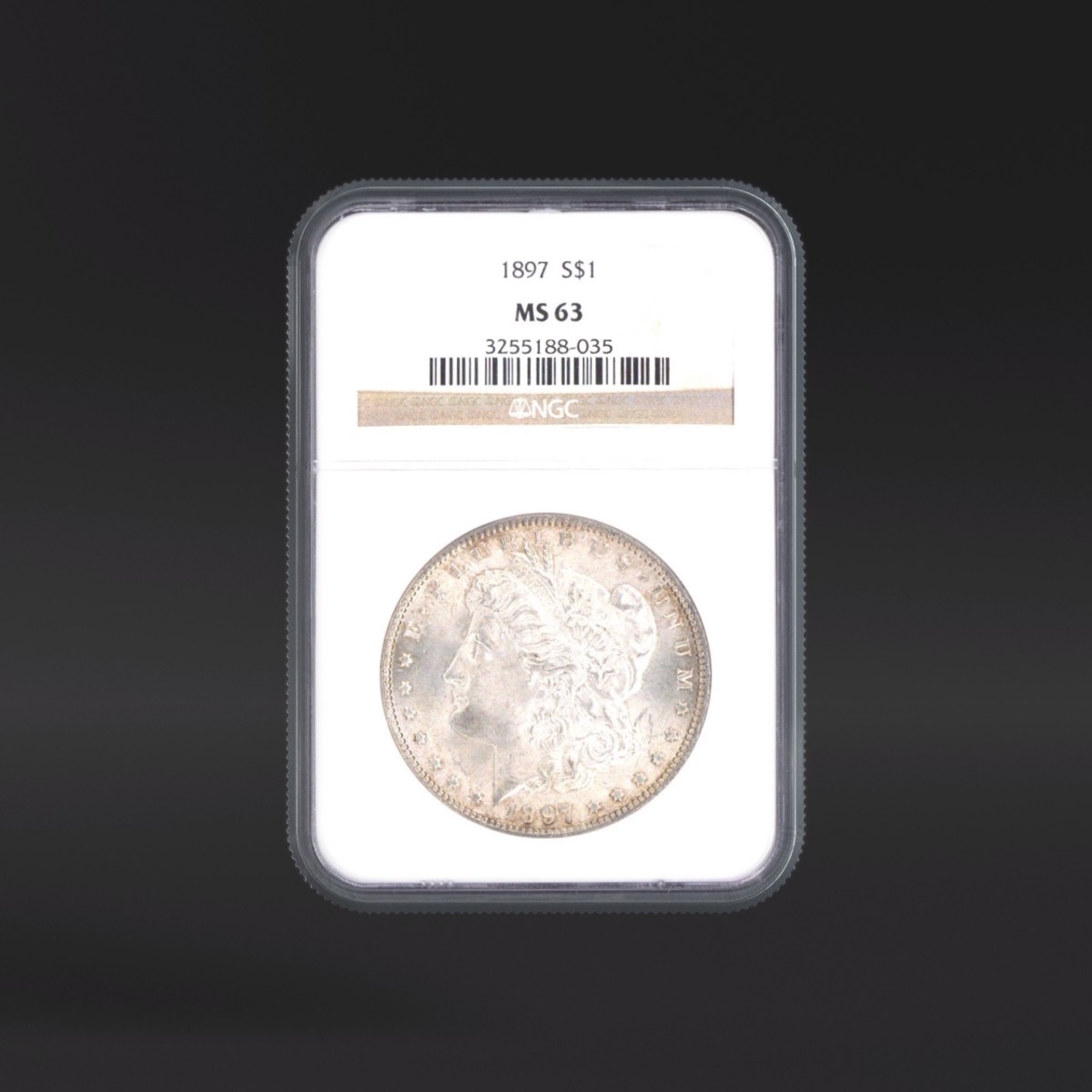 1897 One Dollar NGC MS63